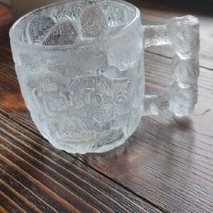 McDonald's Flintstones Clear Glass Mug